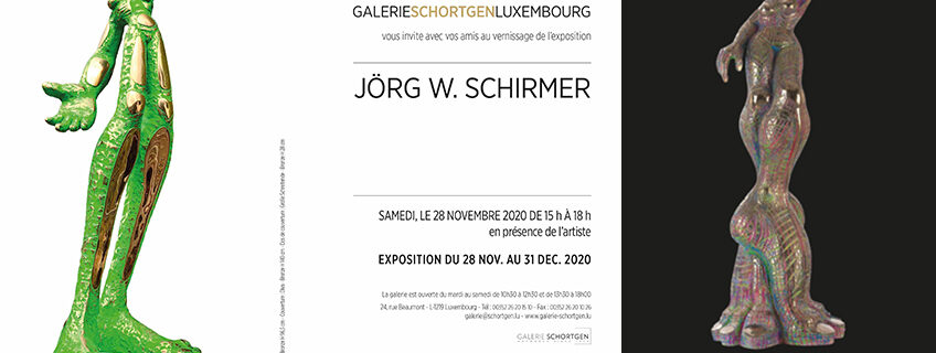 Einladungskarte der Galerie Schortgen in Luxembourg