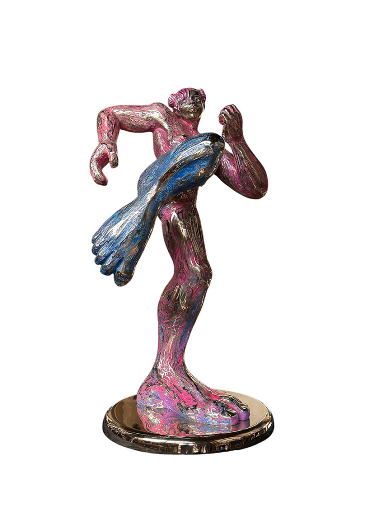 Bronze-Skulptur Sigekick