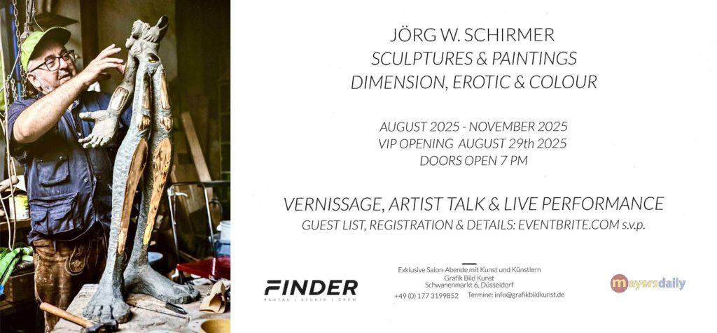 Einladungskarte zur Ausstellung "Dimension, Erotic & Color"