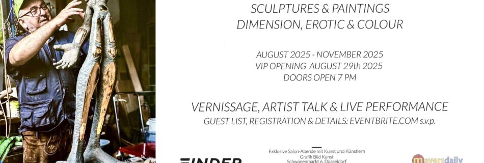 Einladungskarte zur Ausstellung "Dimension, Erotic & Color"