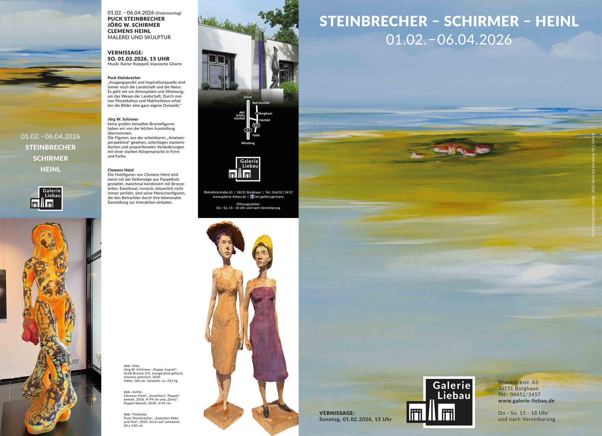 Einladung Gruppenausstellung Schrimer, Galerie Liebau