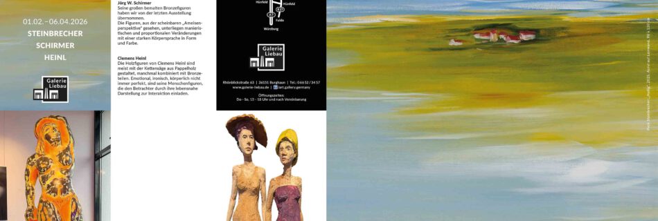Einladung Gruppenausstellung Schrimer, Galerie Liebau